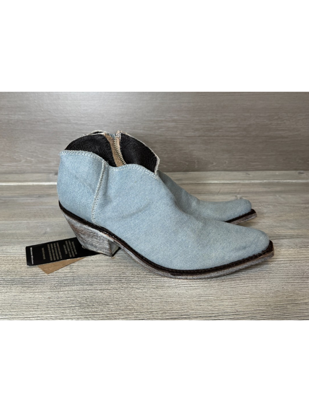 Liberty Black Women's Simone Made In Denim Western Booties Pointed Toe - Sz 9.5